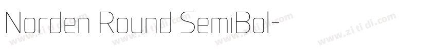 Norden Round SemiBol字体转换 Norden Round SemiBol字体转换